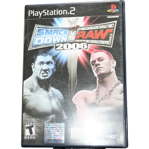WWE SmackDown vs. Raw 2006 (Sony PlayStation 2, 2005) NO MANUAL - Picture 1 of 4